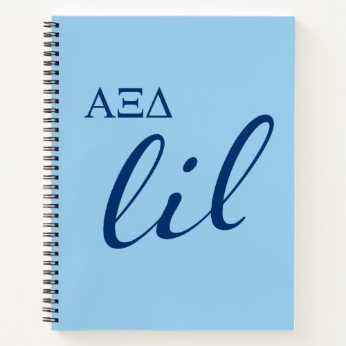 Alpha Xi Delta Lil Script Notebook