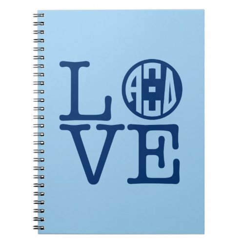 Alpha Xi Delta Love Notebook