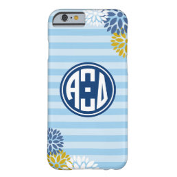 Alpha Xi Delta | Monogram Stripe Pattern Barely There iPhone 6 Case