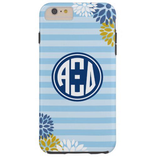 Alpha Xi Delta  Monogram Stripe Pattern Tough iPhone 6 Plus Case