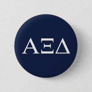 Alpha Xi Delta Sorority Greek Letters Logo Button