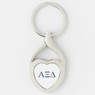Alpha Xi Delta Sorority Greek Letters Logo Keychain