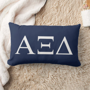 Alpha Xi Delta Sorority Greek Letters Logo Lumbar Pillow