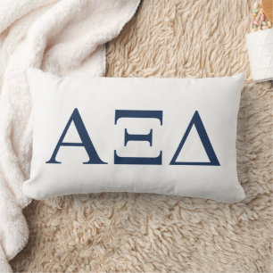 Alpha Xi Delta Sorority Greek Letters Logo Lumbar Pillow