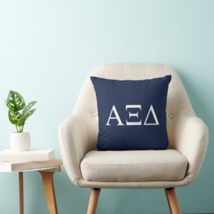 Alpha Xi Delta Sorority Greek Letters Logo Throw Pillow