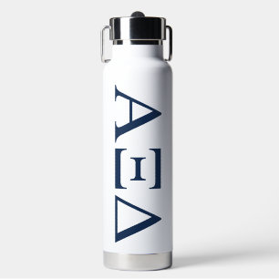 Alpha Xi Delta Sorority Greek Letters Logo Water Bottle