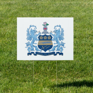 Alpha Xi Delta Sorority Official Coat of Arms Sign