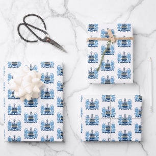Alpha Xi Delta Sorority Official Coat of Arms Wrapping Paper Sheets