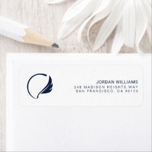 Alpha Xi Delta Sorority Quill Logo Design Label