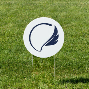Alpha Xi Delta Sorority Quill Logo Design Sign