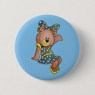 Alpha Xi Delta Sorority Sweet BetXi Bear Button
