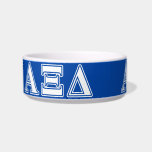 Alpha Xi Delta White and Blue Letters Bowl<br><div class="desc">Check out these official Alpha Xi Delta designs! Personalize your own Greek merchandise on Zazzle.com! Click the Customize button to insert your own name, class year, or club to make a unique product. Try adding text using various fonts & view a preview of your design! Zazzle's easy to customize products...</div>