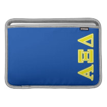 Alpha Xi Delta Yellow Letters MacBook Air Sleeve