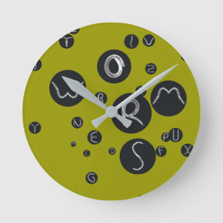 alphabet3 round clock