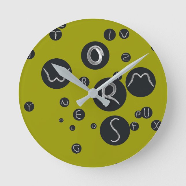 alphabet3 round clock (Front)