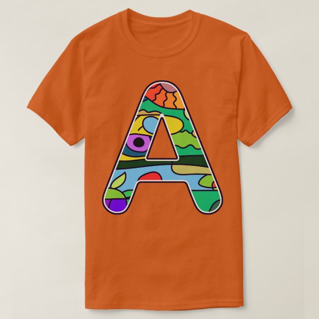 Alphabet A 3 T-Shirt (Design Front)