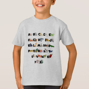 Alphabet Abc funny, shirts animals