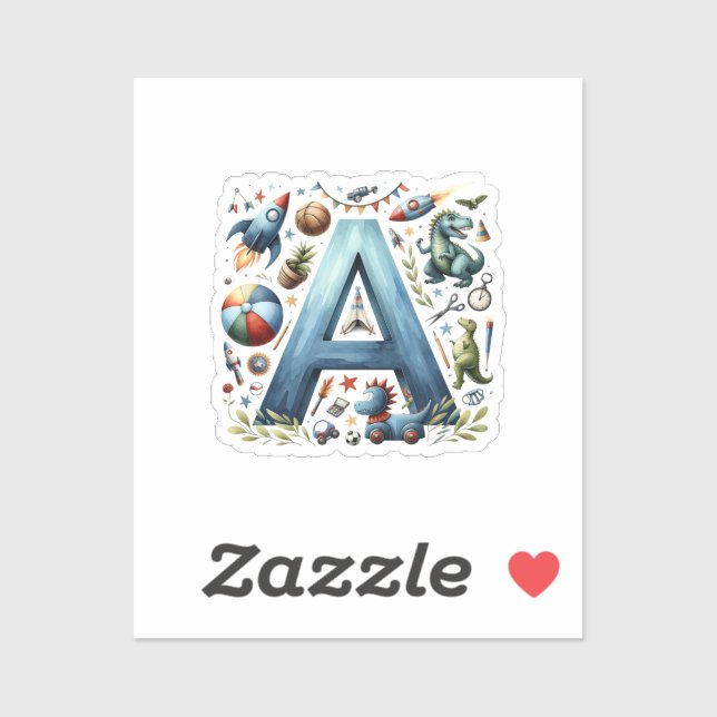 Alphabet Adventure 'A' Sticker. Sticker (Sheet)