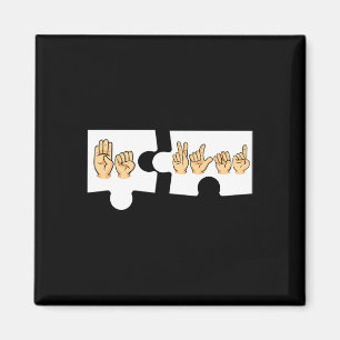 Alphabet American Sing Language Asl Teacher Be Kin Magnet