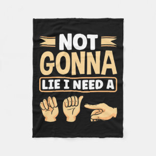 Alphabet American Sing Language Asl Teacher I Need Fleece Blanket