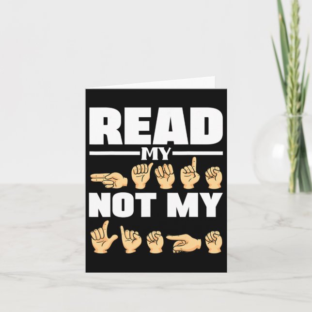 Alphabet American Sing Language Asl Teacher Quote  Card (Front)