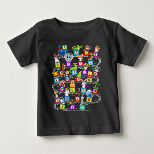 Alphabet Animal ABCs Learning  Baby T_Shirt