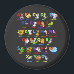 Alphabet Animal ABCs Learning Circle Magnet<br><div class="desc">Alphabet Animal ABCs Learning Funny Gift Circle Magnet Classic Collection.</div>