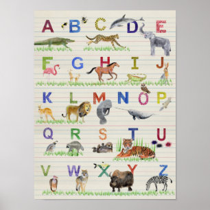 Alphabet Animals Poster