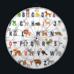 Alphabet Animals - super cute! Dart Board<br><div class="desc">Friendly animal alphabet!</div>