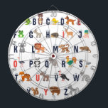 Alphabet Animals - super cute! Dart Board<br><div class="desc">Friendly animal alphabet!</div>