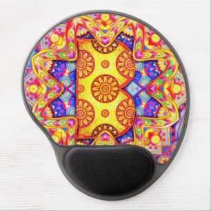 Alphabet B mandala Gel Mouse Pad