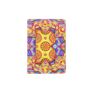 Alphabet B mandala Passport Holder