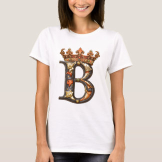 Alphabet b with crown T-Shirt