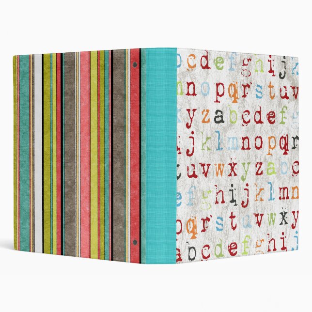 Alphabet Binder Abc's and Stripes (Background)