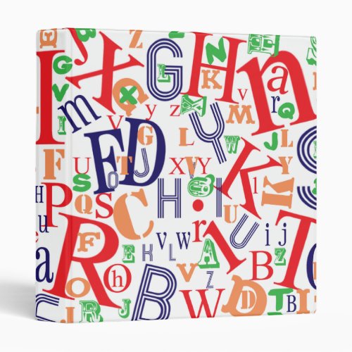 Alphabet Binder White