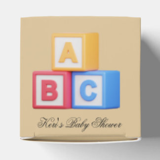 Alphabet Blocks A-B-C Favor Boxes