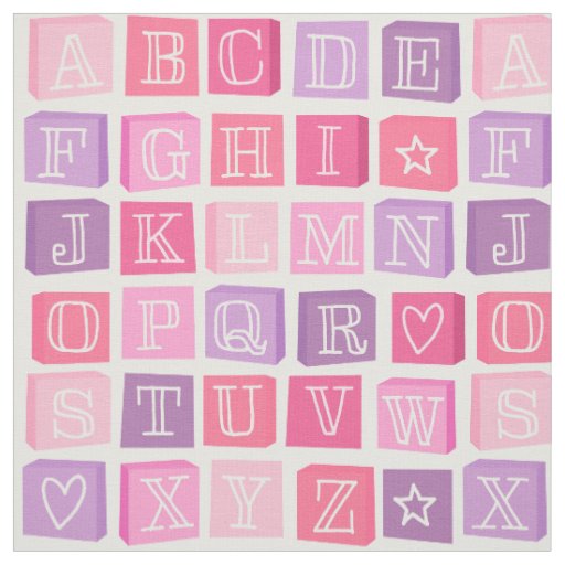 pink alphabet blocks