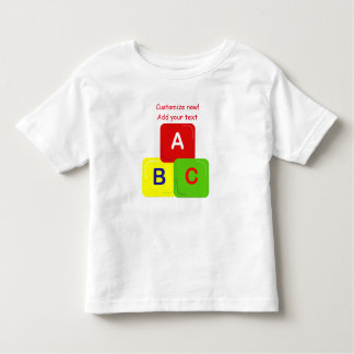 Alphabet Blocks Toddler T-Shirt Customize