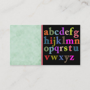 Alphabet Business Card