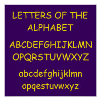 Alphabet by Janz Purple ABCs