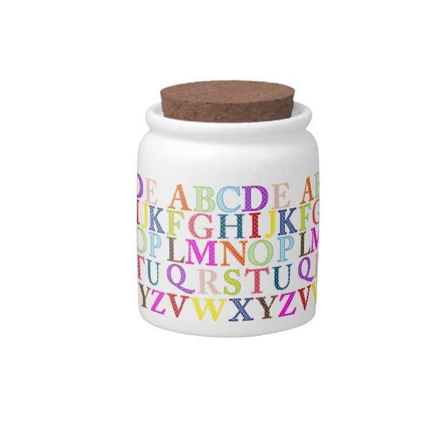 Alphabet Candy Jar (Front)