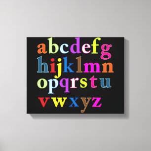Alphabet Canvas Print