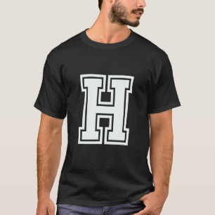 Alphabet capital letter H matching family group ha T-Shirt