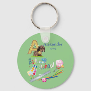 Alphabet Capitals Back to school Keychain