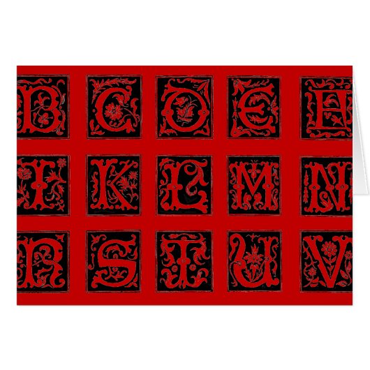 Alphabet Card (Front Horizontal)