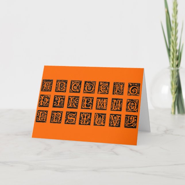 Alphabet Card (Front)