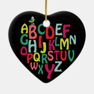 Alphabet Ceramic Ornament