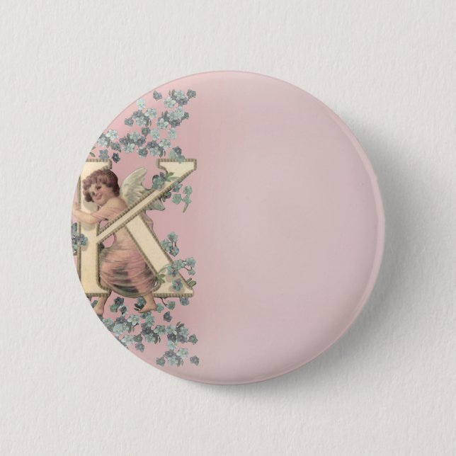 Alphabet Cherub Button (Front)