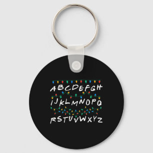 Alphabet Christmas Lights Family Matching Pajamas Keychain