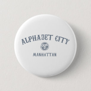 Alphabet City Pinback Button